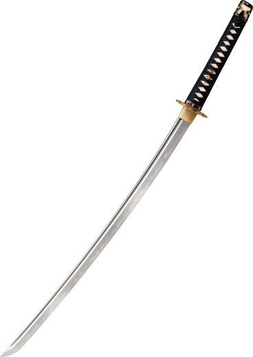 Cold Steel Tachi katana iz damaščkovega jekla, 76,2 cm, lakirana lesena nožnica