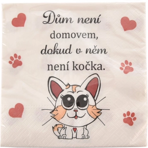 Prtički Cat home 33 × 33 cm, 20 kosov