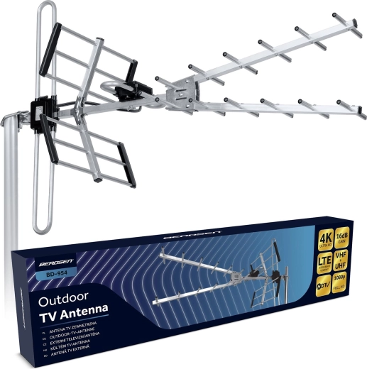 Zunanja usmerjena TV antena 4K Ultra HD Berdsen