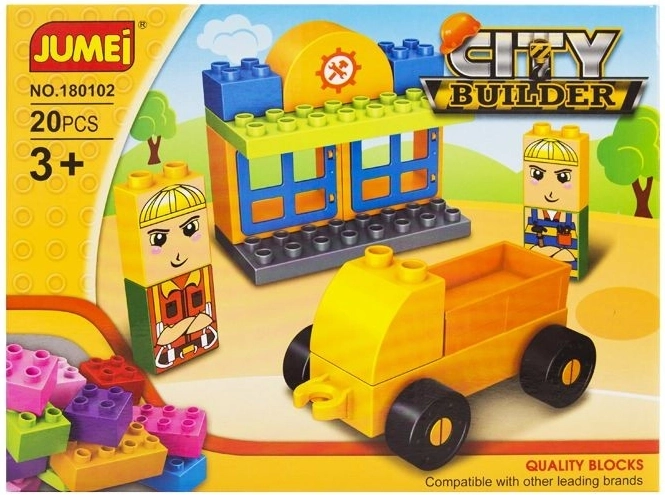 Gradbeni komplet Jumei City Builder mesto – gradnja, 20 delov, 26 × 19 cm - 1 kos