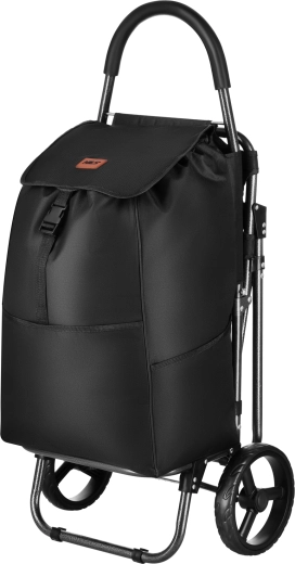 Nakupovalni voziček s sedežem NILS 40 l črn