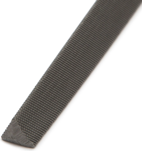 Hardened surface with double-cut teeth