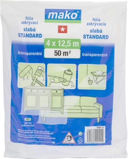 Prekrivna folija HDPE 4 × 12,5 m, 7 µm