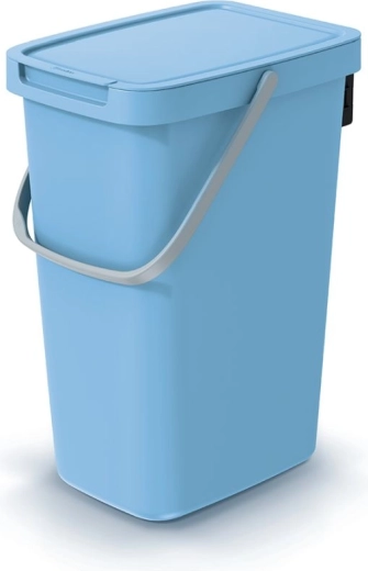 Svetlo modri koš za odpadke Systema Q Collect 12 l