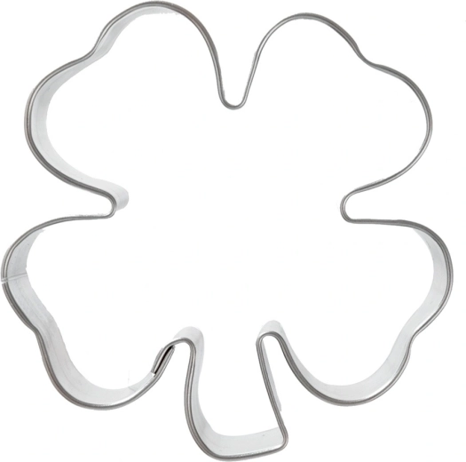 Orion stainless steel four-leaf clover cookie cutter 6 cm