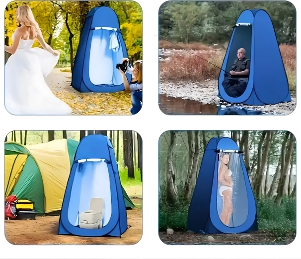 Zasebnost za preoblačenje, prhanje in WC