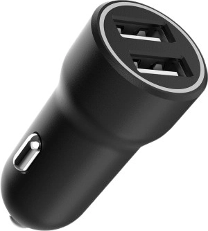 Dvojni USB avtomobilski adapter 3,1 A, črn