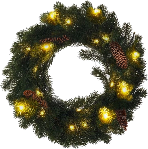 Solight Christmas wreath with LED lighting, 40 cm