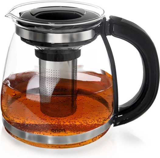 Steklena čajna čajnica z nerjavnim sitom 1,73 l