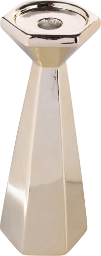 Zlat stožčast svečnik 24,5 cm
