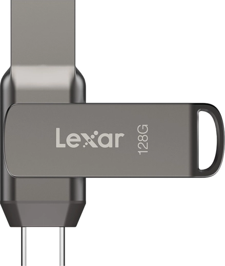 Lexar JumpDrive D400 dvojni USB-ključek USB‑C/USB‑A 128 GB