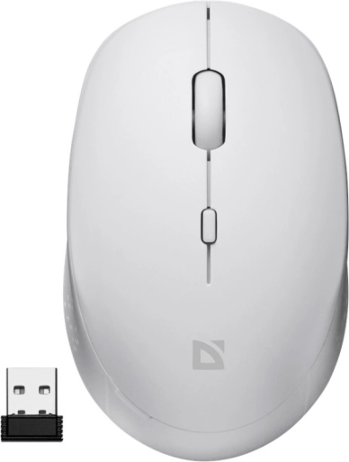Brezžična miška Auris Silent Click MB-027 bela