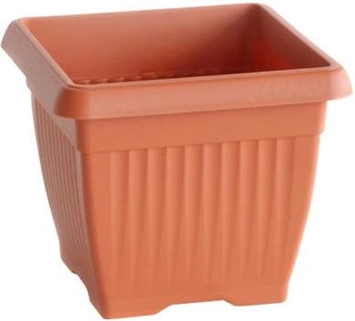 Kvadratast lonec 15 × 15 cm, višina 13 cm