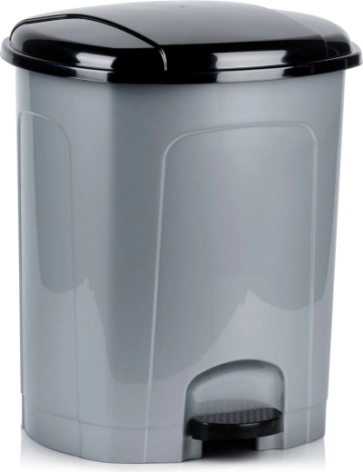 Plastični pedalni koš za odpadke 30 l – siv