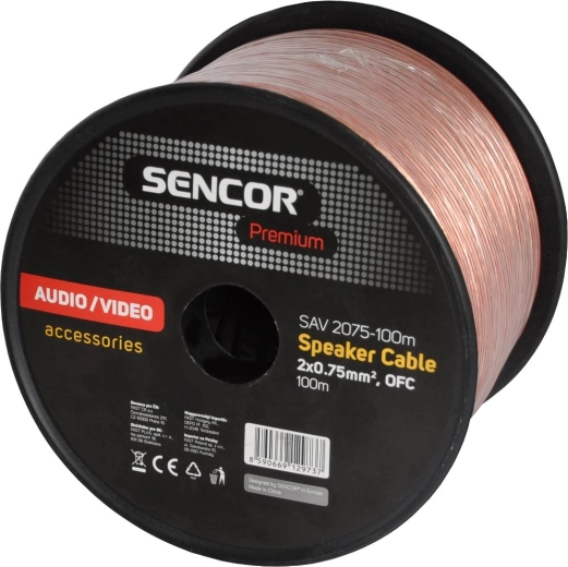 Sencor speaker cable 2×0.75 mm², 100 m
