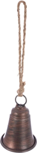 Viseči kovinski zvonček rjav 8 cm