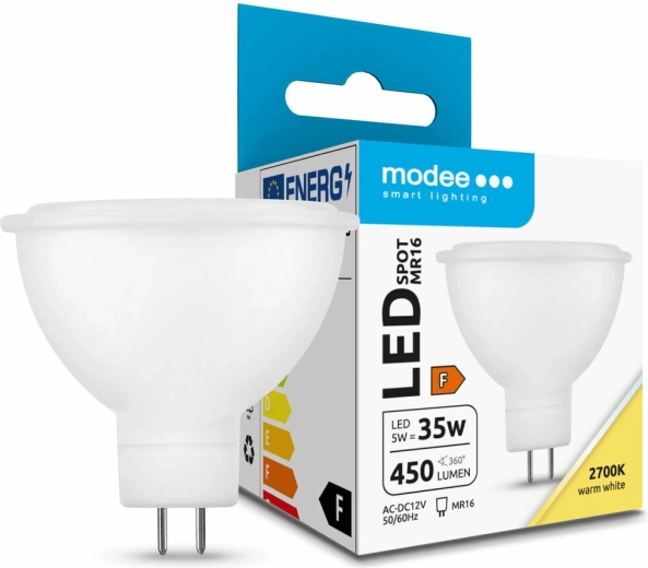 LED žarnica Modee Lighting GU5.3 MR16 5 W toplo bela 2700 K, 450 lm, 100°
