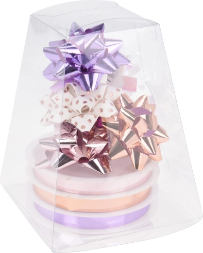 Darilni vezalni trakovi in pentlje – barvni miks, set 9 kosov