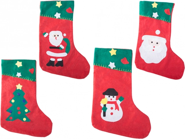 Colorful felt Christmas motif