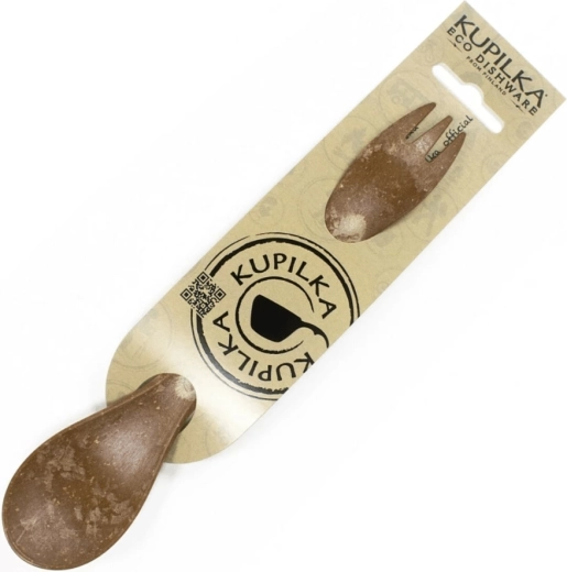 Kupilka spork 20,5 cm rjav – vilica in žlica v enem