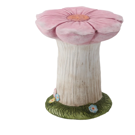 Vrtno stojalo za cvetlični lonec rožnat cvet