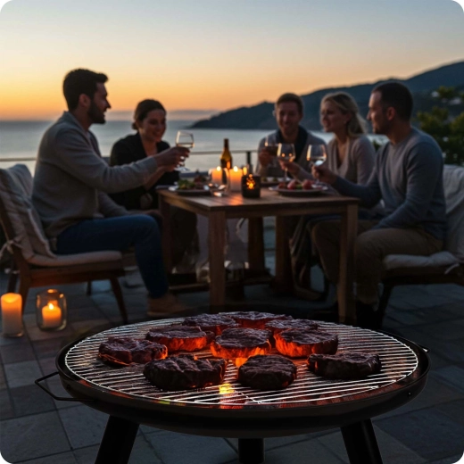 Žar rešetka za hitro okrepčilo