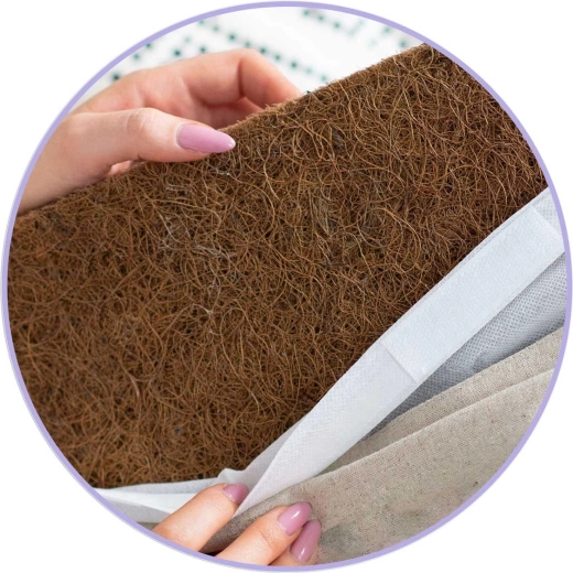 Naravno kokosovo vlakno in zračni prevleki