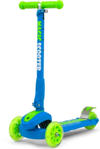 Milly Mally Magic Children's Three-Wheeled Scooter, Blue-Green