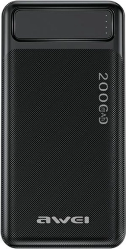 Power banka 20000 mAh P6K z zaslonom in 2× USB‑A