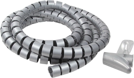 spiralni organizator kablov 2,5 m, premer 25 mm