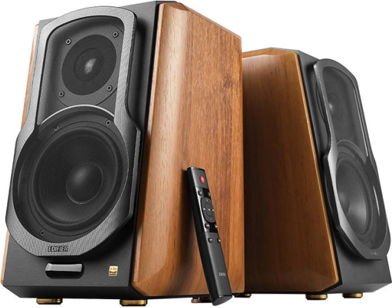 Zvočniški sistem 2.0 EDIFIER S1000MKII – leseni aktivni knjižni zvočniki