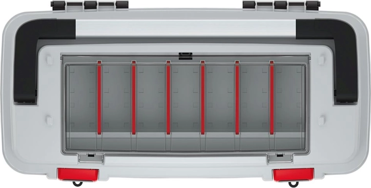 Pregleden zgornji organizator z nastavljivimi pregradami