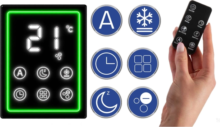 Convenient touch and remote control