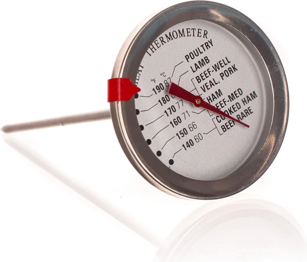 Analogni vbodni termometer za meso 12,5 cm (60–87 °C)