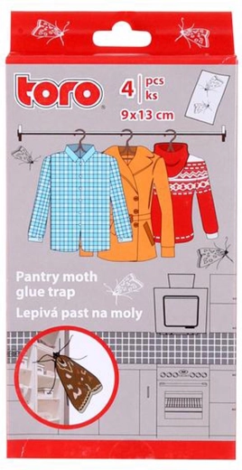 Lepljiva past za oblačilne molje Toro 4 kos