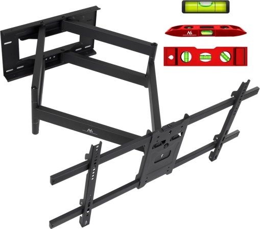 Stenski nosilec za TV 37–85" z dolgim ročajem, 55 kg, VESA do 800×400