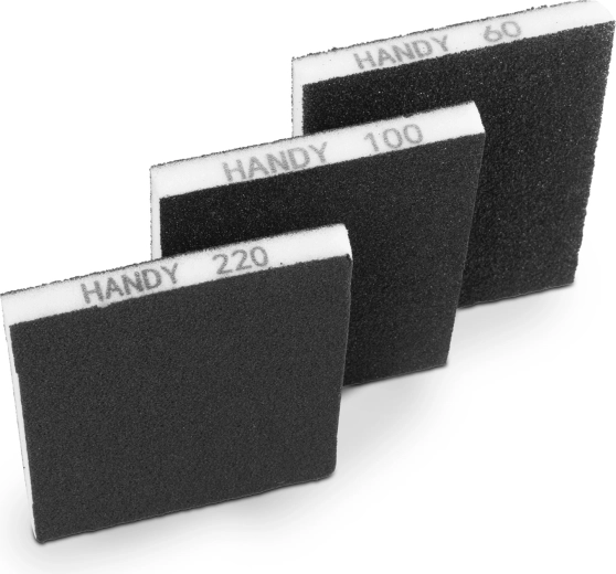 Komplet brusilnih gobic 125 × 100 × 12 mm, 3 kosi