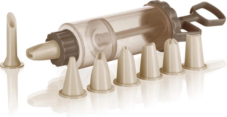 Batna brizgalna dekorirna pištola Culinaria, 20 cm, 8 nastavkov