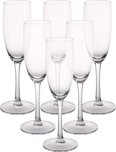 Diamond set 6 kozarcev za šampanjec 180 ml