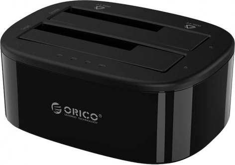 Orico priklopna postaja za 2,5"/3,5" HDD/SSD s kloniranjem, USB‑C 5 Gbps (črna)