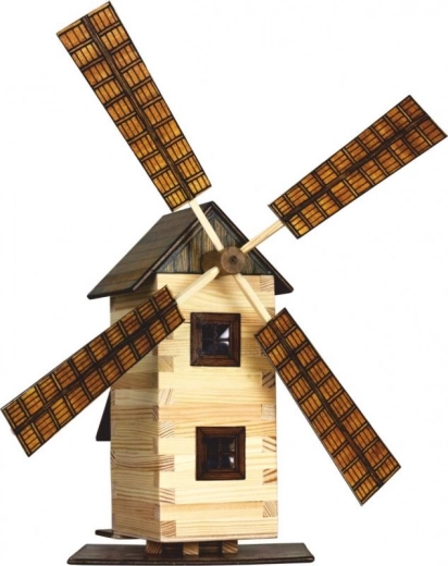 Lesena lepilna sestavljanka Walachia vetrni mlin 1:32
