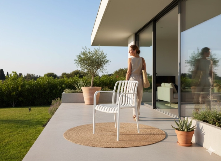 Udobno sedenje v modernem slogu