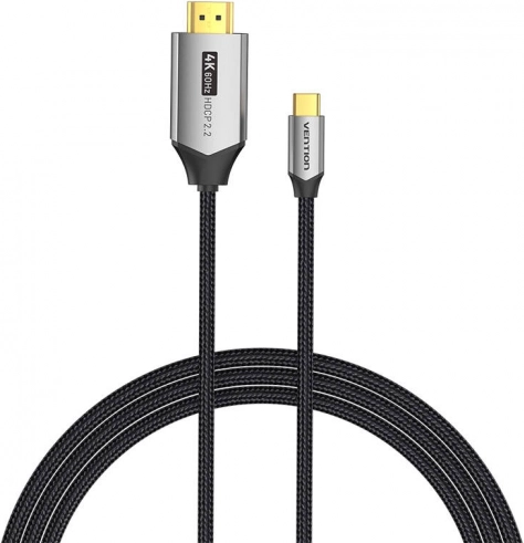 Kabel USB‑C na HDMI 2.0 Vention CRBBH 2 m, 4K 60 Hz (črn)
