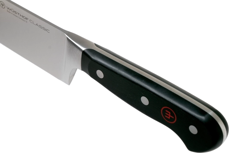 Ergonomic handle with three rivets