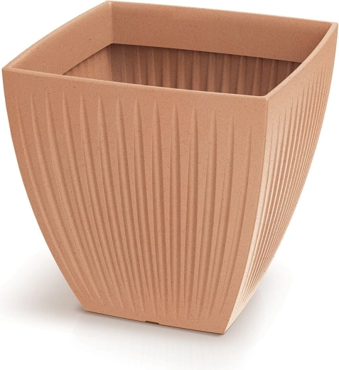 Plastičen cvetlični lonec Latia Square 48 cm terakota
