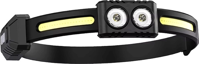 Naglavna svetilka Superfire A20 z dvojnima LED in senzorjem gibanja