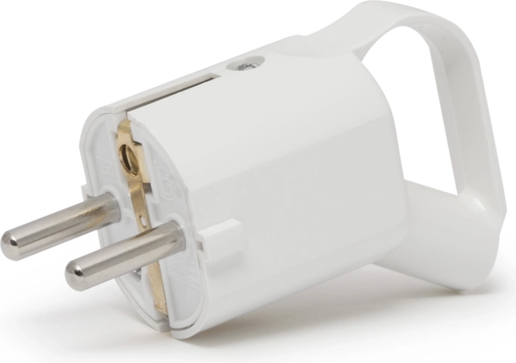 Free-standing socket with pull-out handle, white