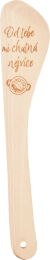 Lesena kuhinjska lopatica Od tebe 30 cm
