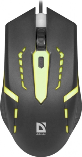 Žična optična gaming miška DEFENDER HIT MB-601 z osvetlitvijo