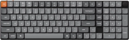 Brezžična nizkoprofilna tipkovnica Keychron K17 Max RGB Brown Switch
